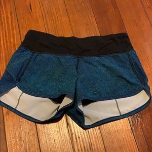 Lululemon speed shorts